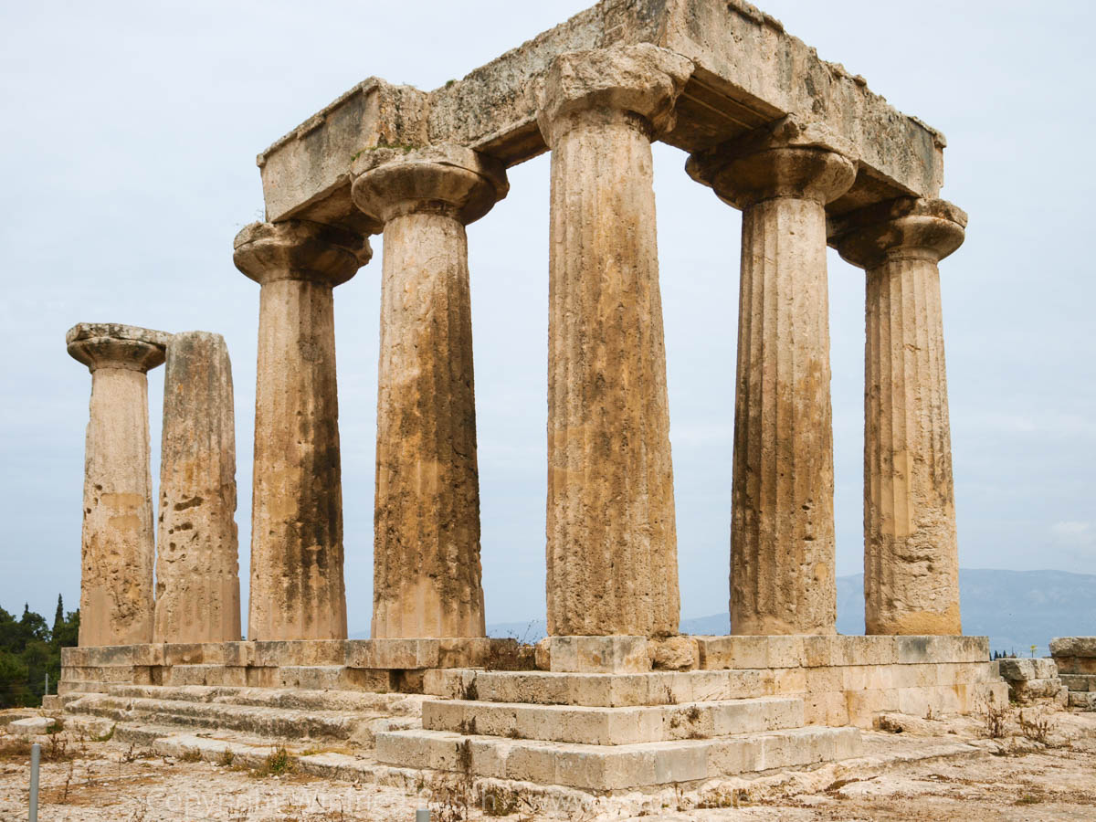 Apollo Tempel In Korinth Greece