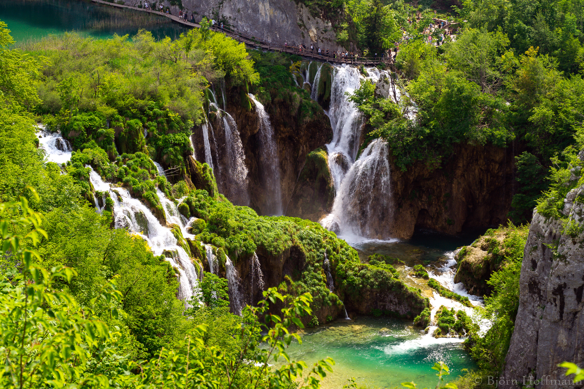 Plitvice National Park Lower Lakes Waterfall Overview Croatia Plitvice National Park Lower Lakes Waterfall Overview Croatia